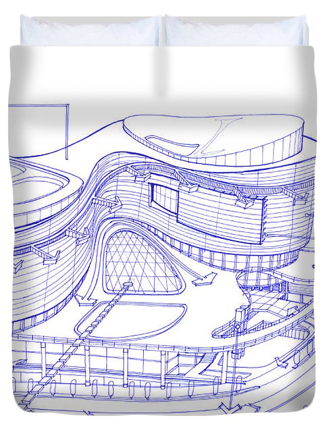 645x853 Exterior Sketch Of A Shopping Mall - Shopping Mall Sketch