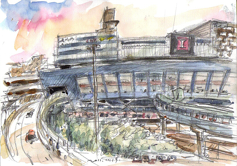 816x573 Sketches - Shopping Mall Sketch