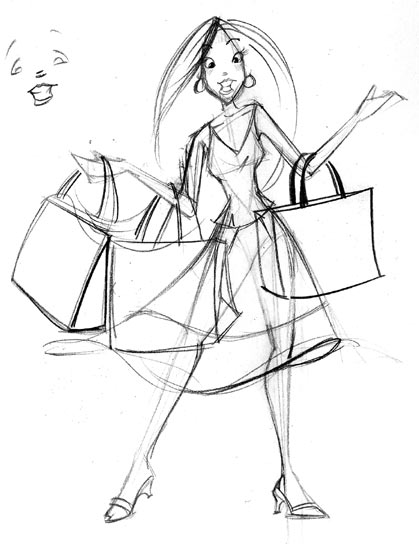 419x544 She Sure Is Sketchy December 2006 - Shopping Sketch