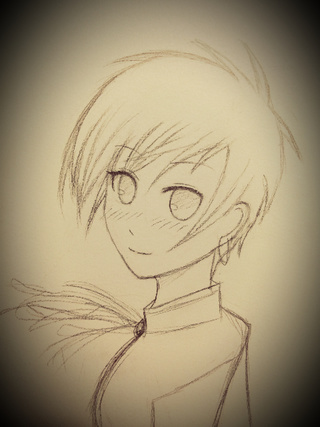 320x427 Manga Girl With Short Hair Sketch I Did. - Short Hair Sketch