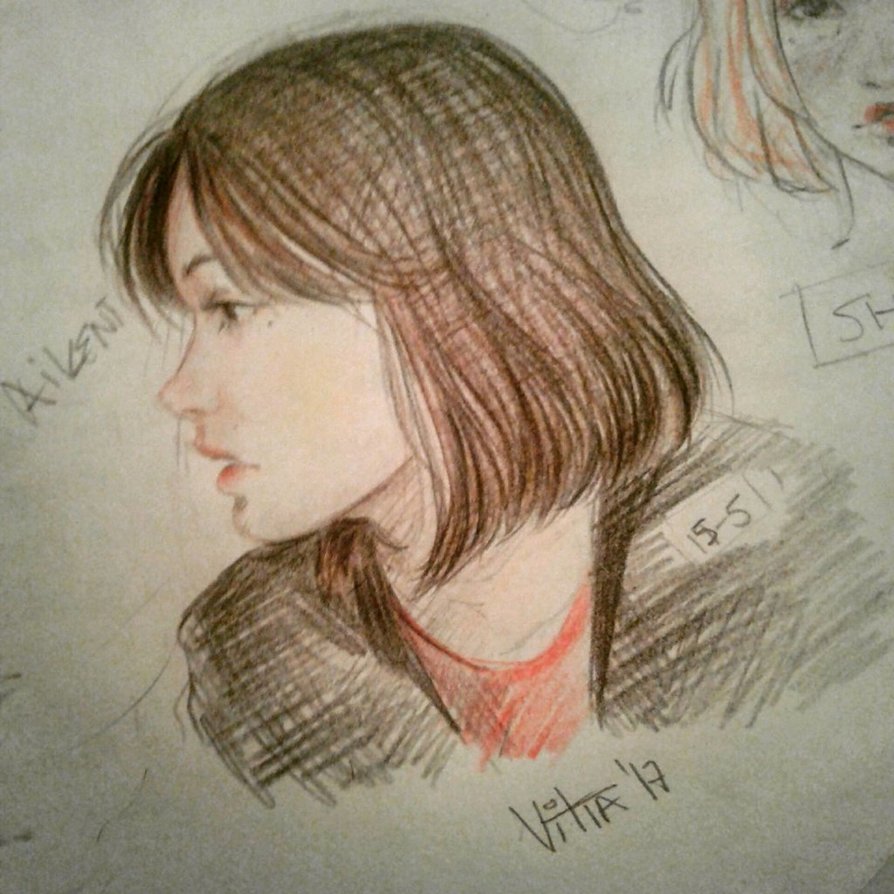 894x894 Short Hair Sketch By Vittachu13 - Short Hair Sketch