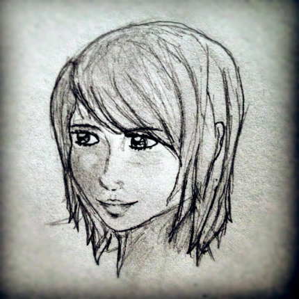 430x430 Short Hair Sketch By Kiyoodle - Short Hair Sketch