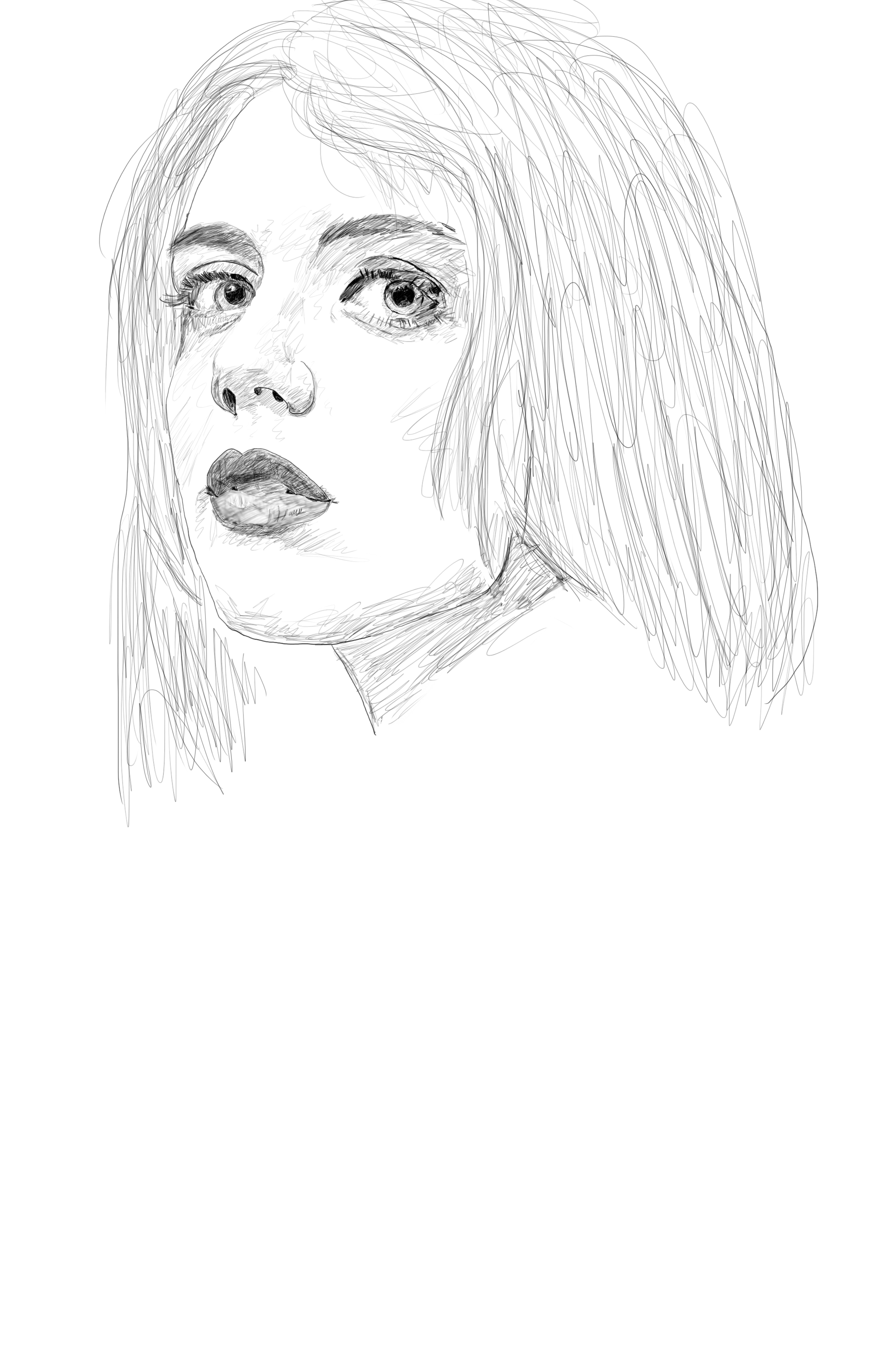 2169x3364 Computer Drawing Some Bad Plankton - Shoulder Sketch