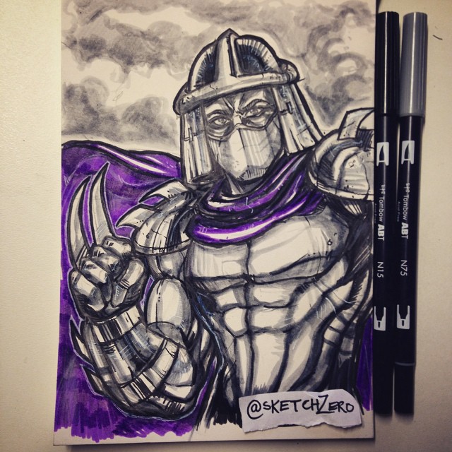 640x640 Paintings Sketch Zero - Shredder Sketch