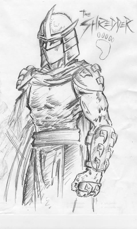 478x799 Shredder Sketch By Galvatrion - Shredder Sketch