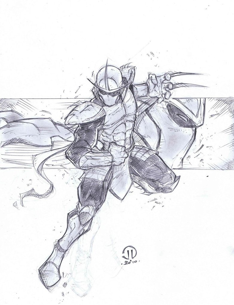 Shredder Sketch at PaintingValley.com | Explore collection of Shredder ...