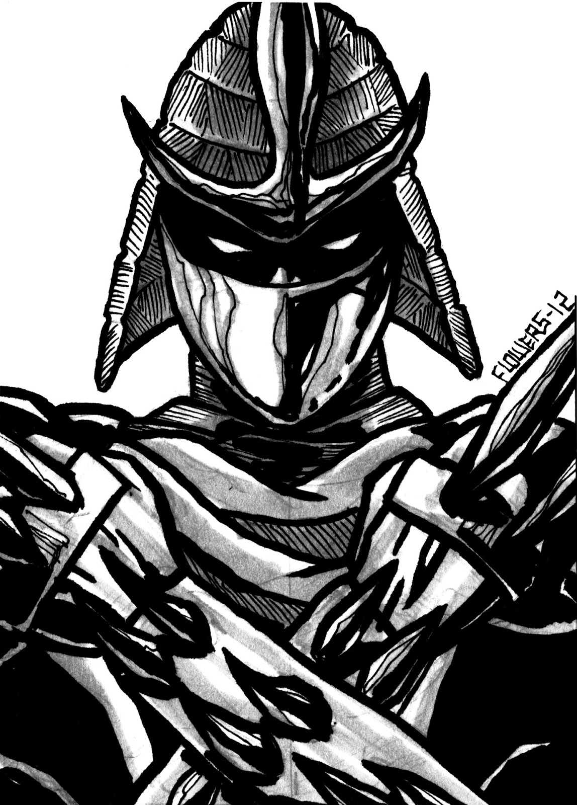 1148x1600 The Art Of Jason Flowers Shredder Sketch Card Available~ - Shredder Sketch