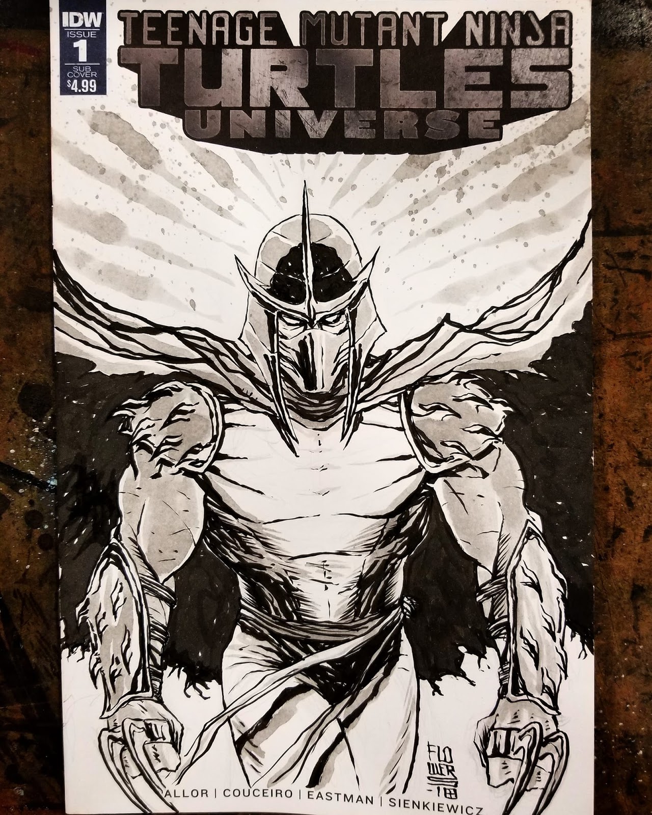 1280x1600 The Art Of Jason Flowers Shredder Sketch Cover - Shredder Sketch