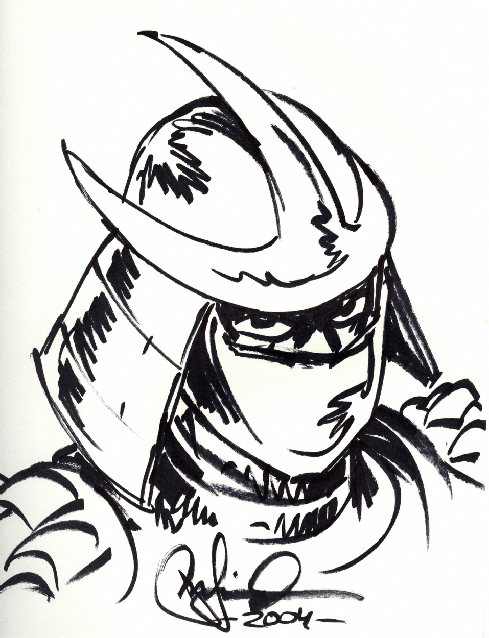 957x1250 The Shredder - Shredder Sketch