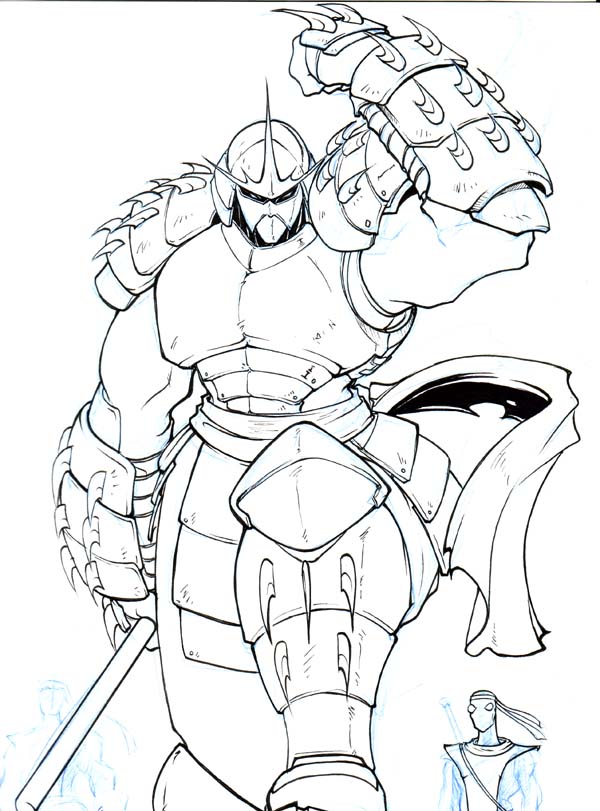600x811 The Shredder Sketch By Shonuff44 - Shredder Sketch