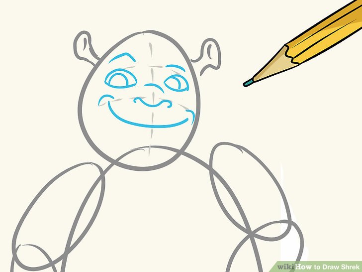 728x546 How To Draw Shrek (With Pictures) - Shrek Sketch