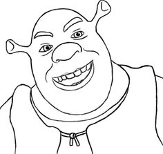 Shrek Sketch at PaintingValley.com | Explore collection of Shrek Sketch