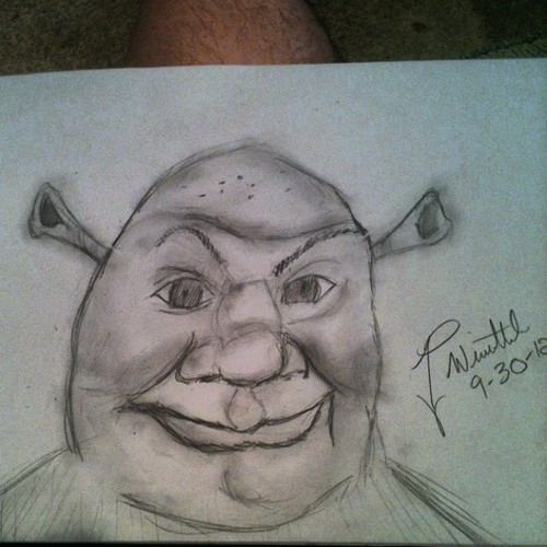 500x500 Shrek Sketch By Brodeepros - Shrek Sketch