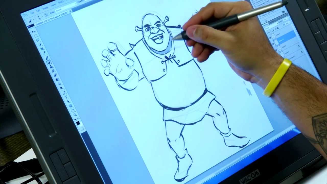 1280x720 Dreamworks Drawing Tutorial - Shrek Sketch