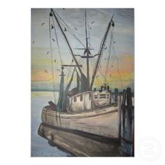 236x236 143 Best Art Shrimp Boats, Etc. Images In 2018 - Shrimp Boat Sketch