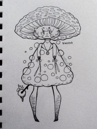 320x426 New Character Design - Shroom Sketch