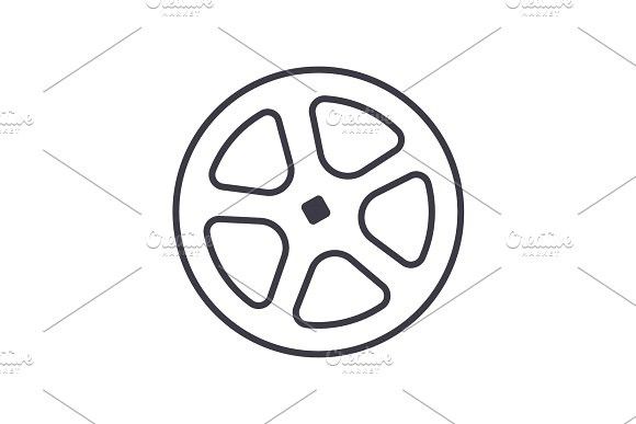580x387 Shutter Pipe Vector Line Icon, Sign, Illustration On Background - Shutter Sketch