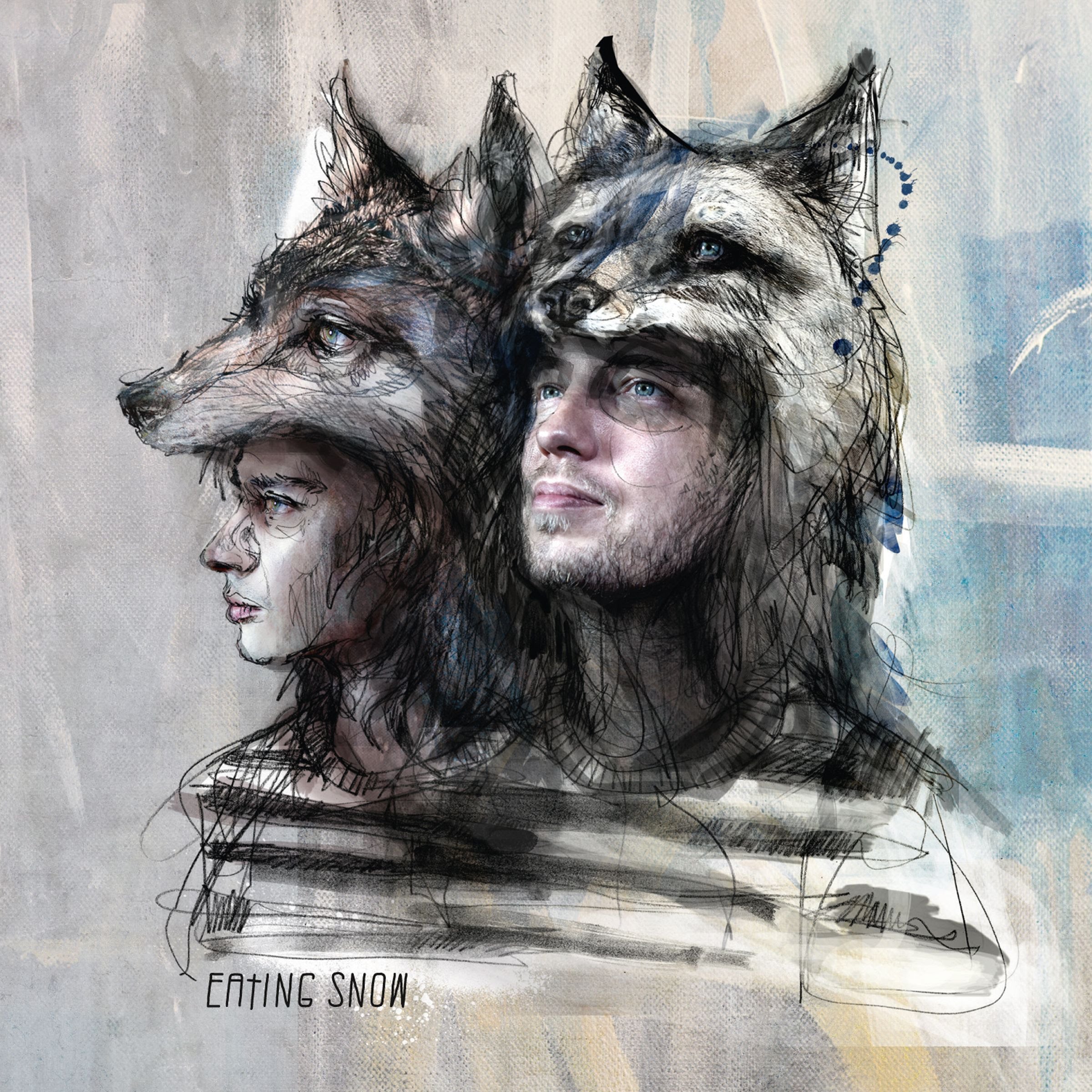 2400x2400 Eating Snow - Siamese Twins Sketch