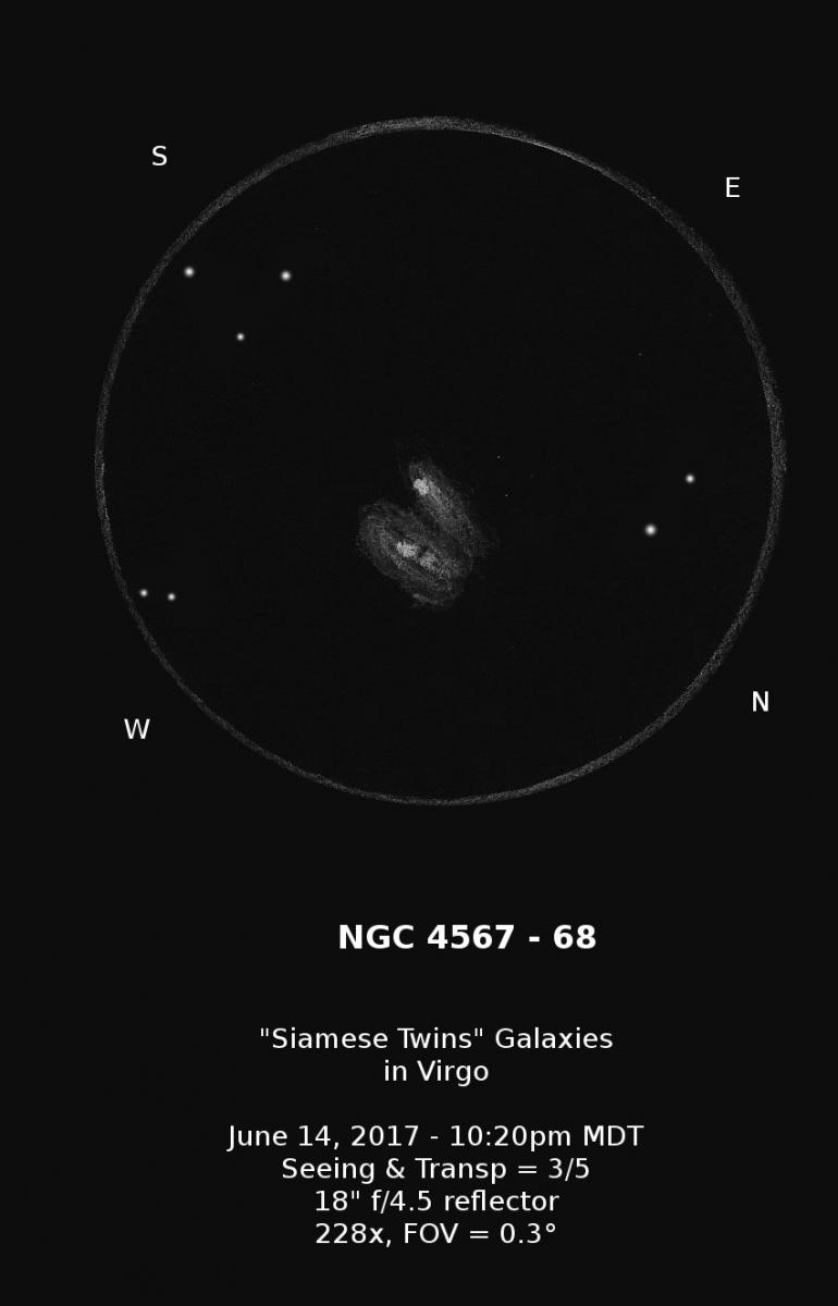 770x1200 Ngc 4567 Amp 4568 - Siamese Twins Sketch