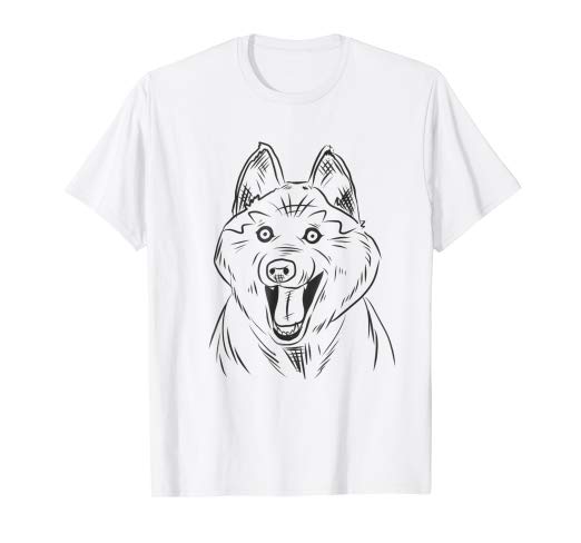 Siberian Husky Sketch at PaintingValley.com | Explore collection of ...