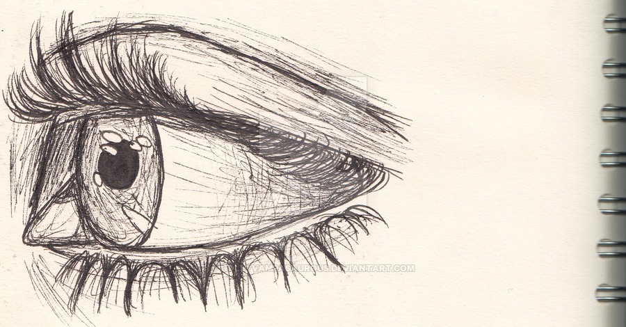 900x470 Eye Sketch Side - Side Face Sketch