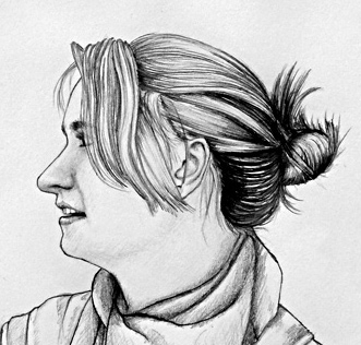 331x316 Learn To Draw A Side View Portrait Face - Side Portrait Sketch