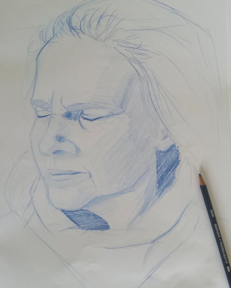 800x1000 Portrait Sketch By This Side Of Average - Side Portrait Sketch