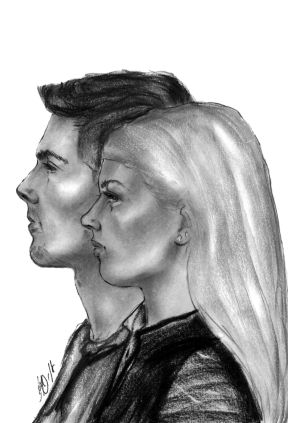 301x423 Side View Portrait - Side Portrait Sketch