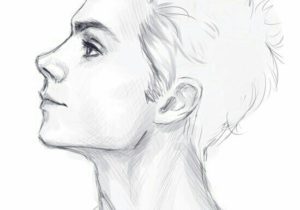 300x210 Profile Sideways Face Person Drawing Pictures - Side Profile Face Sketch