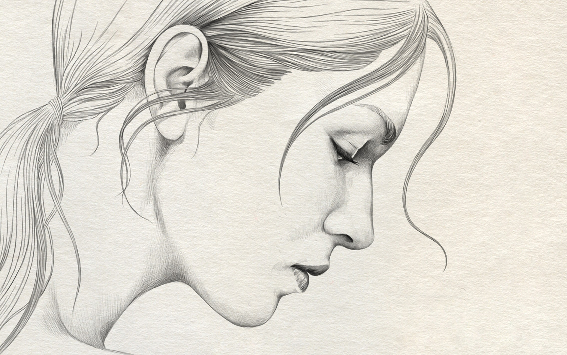 1920x1201 Side Profile Sketch Simple Side Face Sketch Simple Side Face - Side Profile Face Sketch