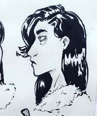 320x380 Side Profile Sketch - Side Profile Sketch