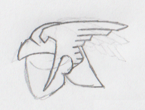 290x220 Hermes Helmet Side View Sketch By Hewytoonmore - Side View Sketch
