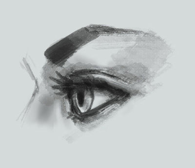 400x345 How To Draw Eye Side View - Side View Sketch