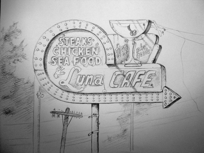 800x600 Old Sign - Sign Sketch