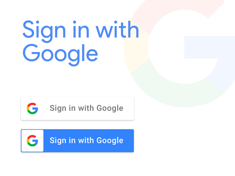 800x600 Sign In With Google Button Sketch Freebie - Sign Sketch