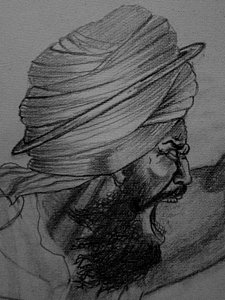 225x300 Sikh Drawings Fine Art America - Sikh Sketch