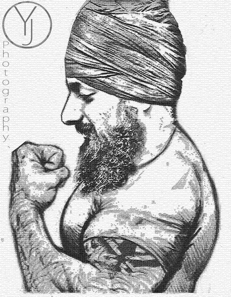 796x1024 Sikh Sketch Manbir Sidhu - Sikh Sketch
