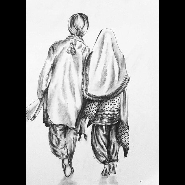 640x640 Beautiful Drawing By @jags Bahra The Sikhexpo Board - Sikh Sketch