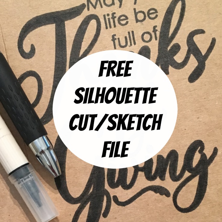 738x738 Free Thanksgiving Svg Cut Or Sketch Pen File - Silhouette Sketch