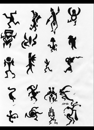 399x549 Gambit Updates Character Silhouette Sketch 2 - Silhouette Sketch