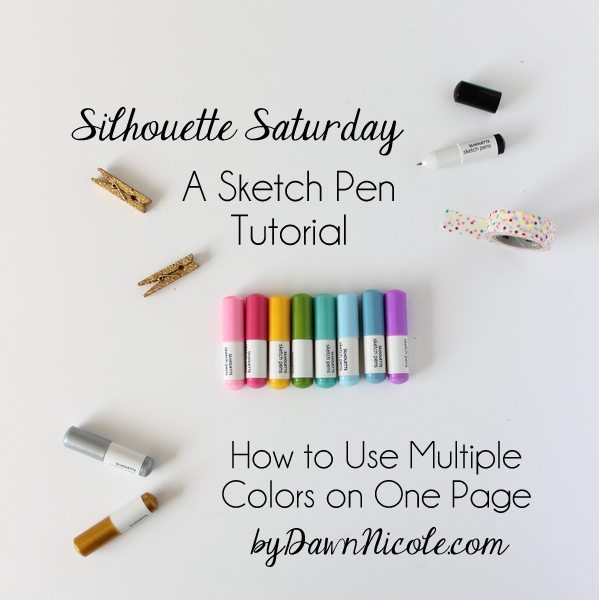 599x600 Silhouette Sketch Pen Tutorial Dawn Nicole - Silhouette Sketch