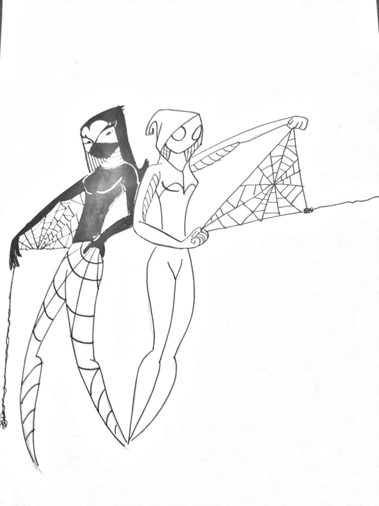 774x1033 Spider Gwen And Silk Sketch By Cagedcreature - Silk Sketch