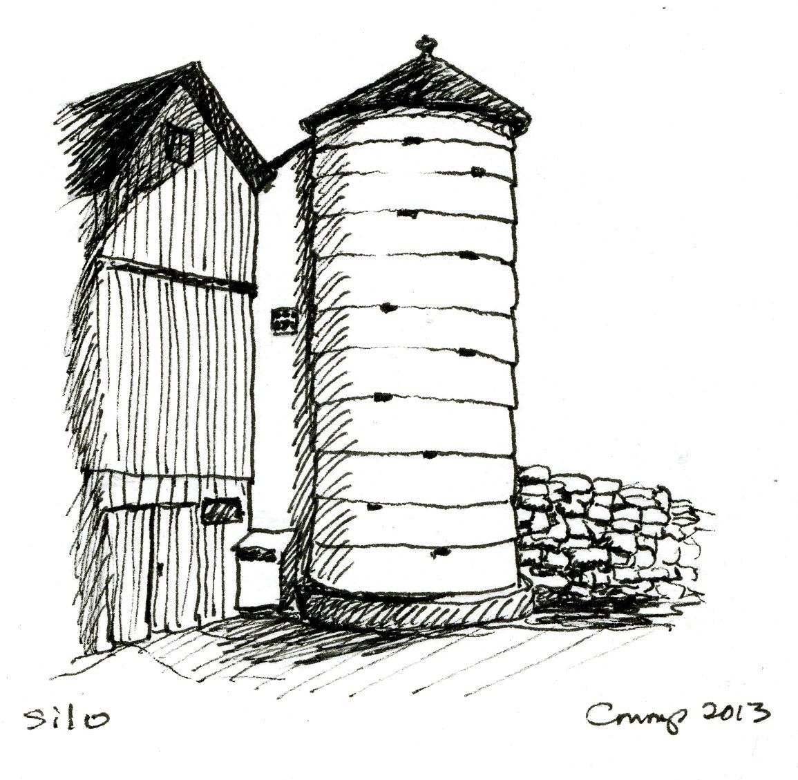 1155x1129 Outbuildings - Silo Sketch