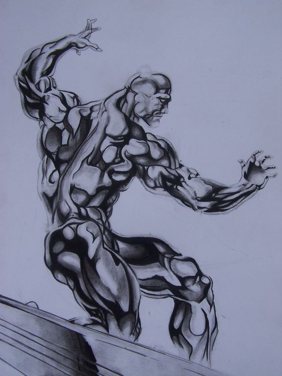 576x768 Silver Surfer Luis Carlos A - Silver Surfer Sketch