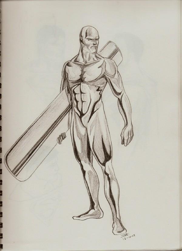 600x825 Silver Surfer Sketch By Immages - Silver Surfer Sketch