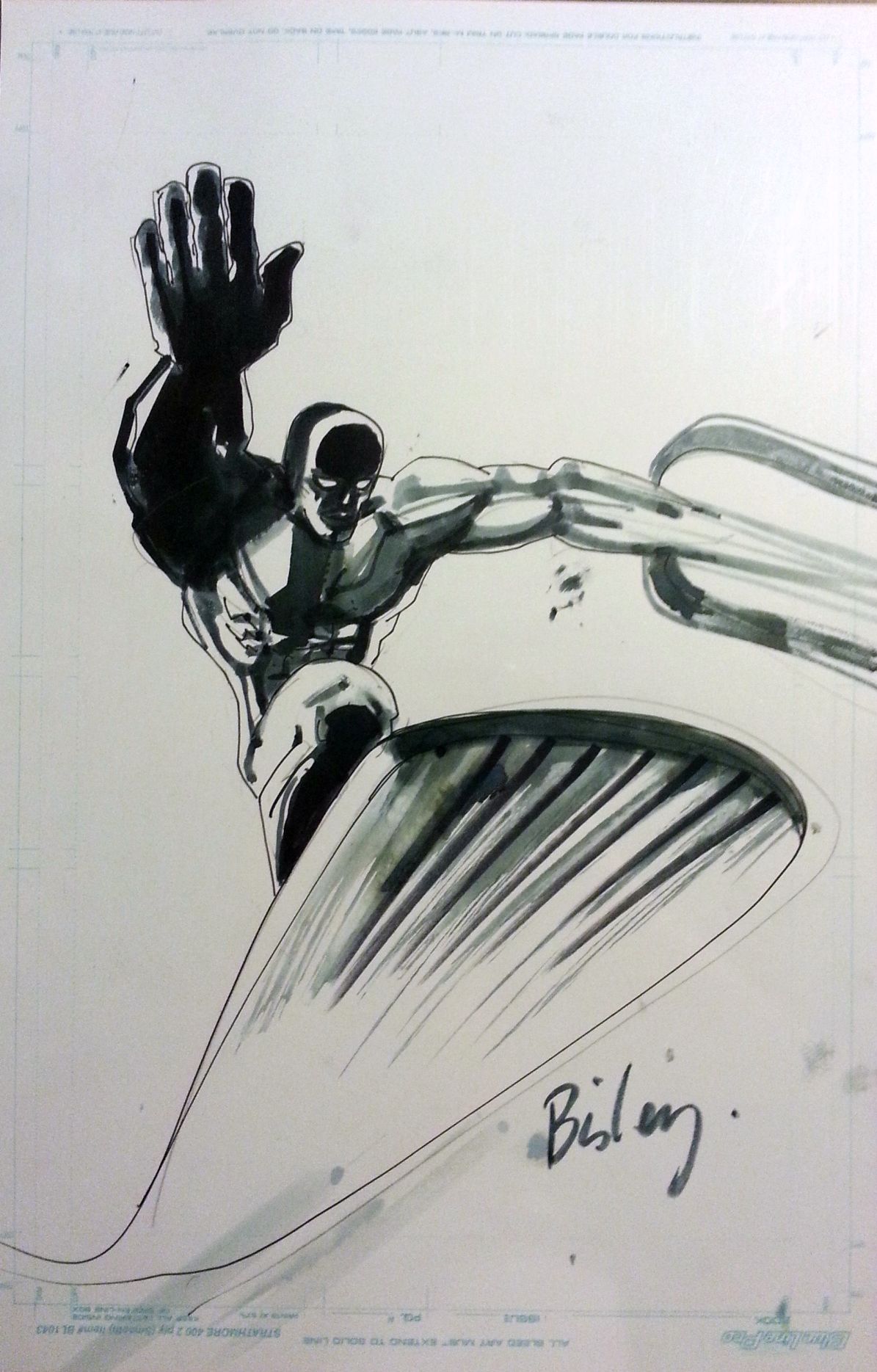 1195x1869 Simon Bisley Silver Surfer Sketch - Silver Surfer Sketch
