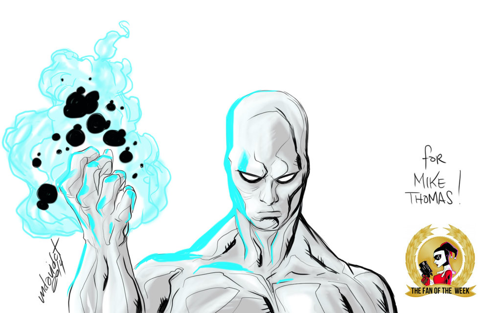 1024x640 The Silver Surfer Digital Sketch By Mdavidct - Silver Surfer Sketch