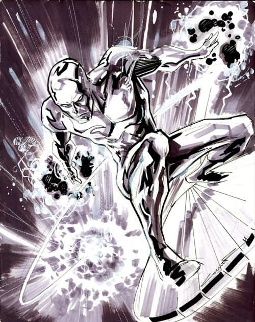 500x630 Weekly Sketch Up 05.13.2011 - Silver Surfer Sketch