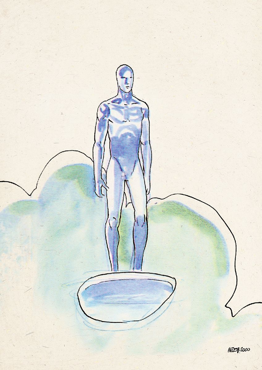 848x1200 Norrinraddical Silver Surfer Sketch By Moebius. Comics - Silver Surfer Sketch