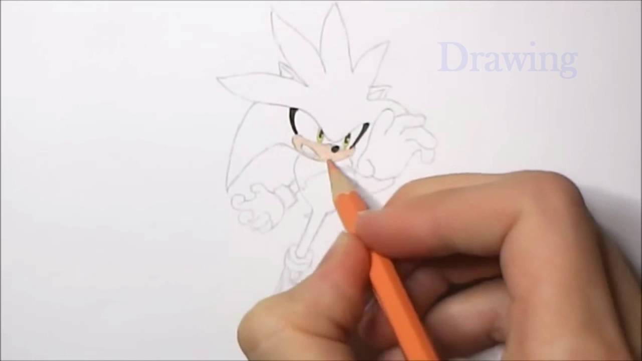 1280x720 How To Draw Silver The Hedgehog Step By Step Easy - Silver The Hedgehog Sketch